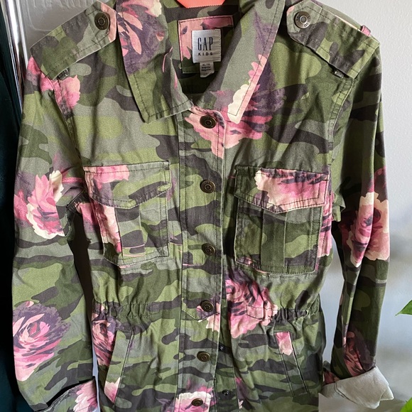 gap floral camo jacket size XL kids - Picture 4 of 4